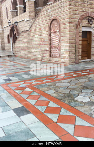 Kirche des heiligen Arsenios von Kappadokien in Souroti Kloster, Griechenland Stockfoto