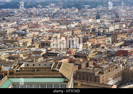 Stadt Rom aus dem Vatikan, Rom, Italien. Stockfoto