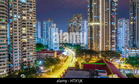 Toa Payoh nachts Stockfoto