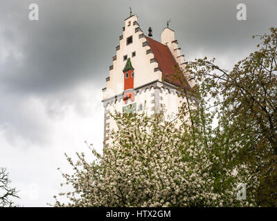 Bad Waldsee, Deutschland: Glocken Turm der Stadt nahe dem See im park Stockfoto