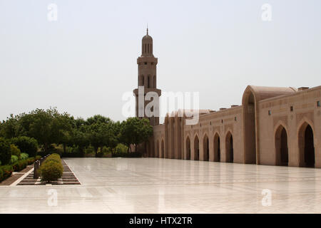 Die Sultan Qaboos Grand Mosque in Maskat, Oman Stockfoto