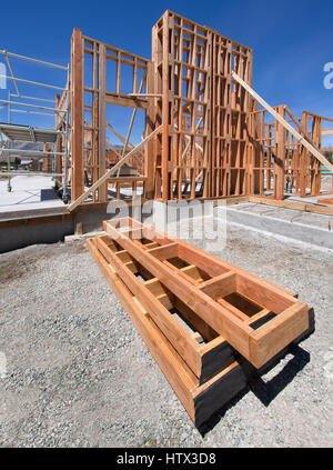 Neues Haus bau Framing-sites Stockfoto