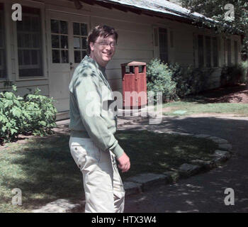 Bill Gates von Microsoft an Allen und Co.-Medienkonferenz am 9. Juli 1999 in Sun Valley, Idaho. Foto von Francis Specker Stockfoto