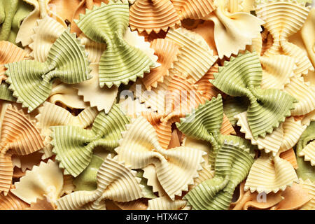 Magier der italienische Pasta Hintergrundtextur. Stockfoto