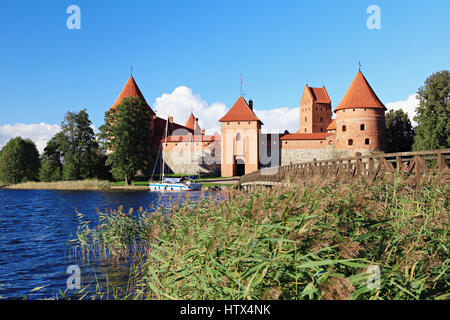 Insel-Burg Trakai, Litauen Stockfoto