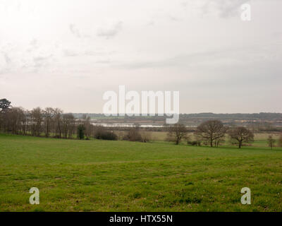 Eine wunderschöne Aussicht in die malerische Lage des Wivenhoe. Stockfoto