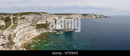 Küste in der Nähe von Bonifacio Stockfoto