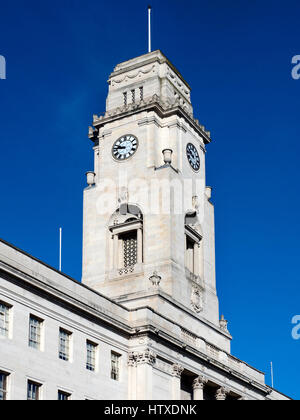 Der Uhrturm im Rathaus in Barnsley South Yorkshire England Stockfoto