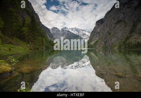 Obersee, Bayerische Alpen, Deutschland Stockfoto