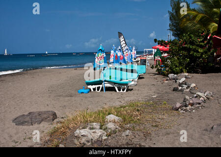 Martinique, Martinique, Le Carbet, Badeort und Fischerhafen, Ostküste in der Nähe von St-Pierre, Stockfoto