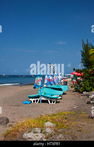 Martinique, Martinique, Le Carbet, Badeort und Fischerhafen, Ostküste in der Nähe von St-Pierre, Stockfoto