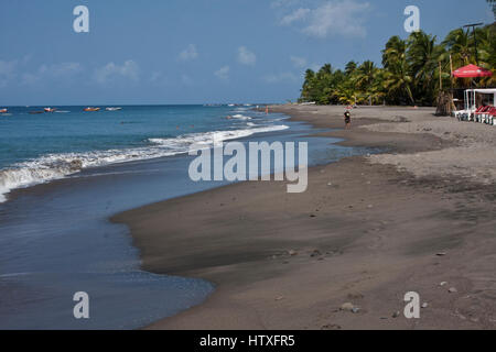 Martinique, Martinique, Le Carbet, Badeort und Fischerhafen, Ostküste in der Nähe von St-Pierre, Stockfoto