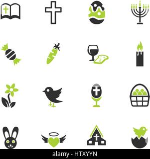 Ostern-Web-Symbole für User Interfacedesign Stock Vektor