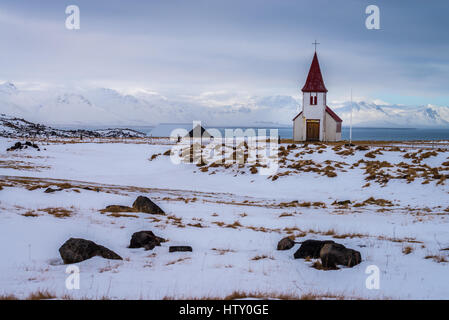 Alte Kirche auf Snaefellsnes Halbinsel, Island Stockfoto