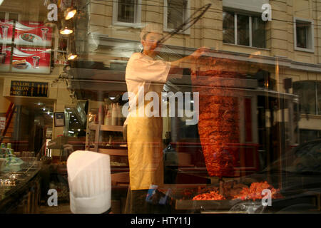 Döner-laden in Istanbul, Türkei Stockfoto