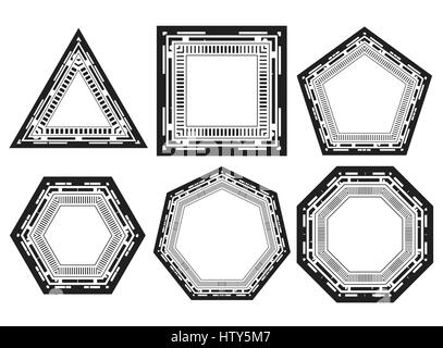 Vektor Icon Frames vor weißem Hintergrund Stock Vektor