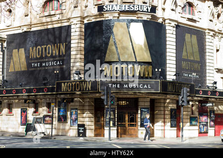 Plakat Werbung Motown das musical Stockfoto