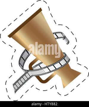 Kino Lautsprecher Streifen Film Filmbild Stock Vektor
