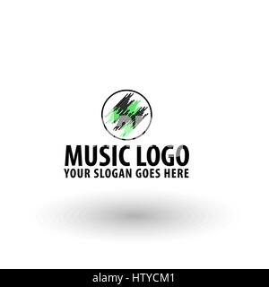 Tolle Musik-Logo, Vektor, Abbildung, EPS-Datei Stock Vektor
