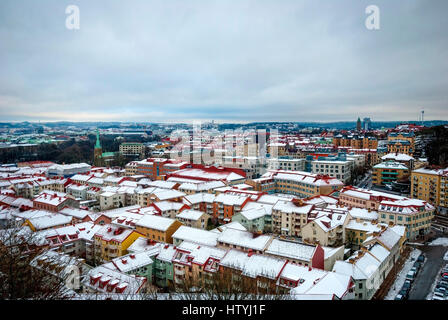 Skyline von Göteborg im Winter, HDR-Foto, Schweden Stockfoto