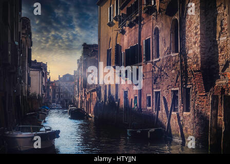 Rio San Barnaba, Venedig, Venetien, Italien Stockfoto