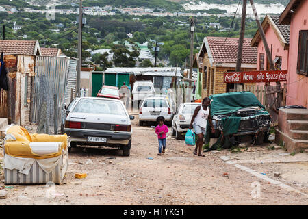 Südafrika Township von Imizamo Yethu, Cape Town, Südafrika Stockfoto