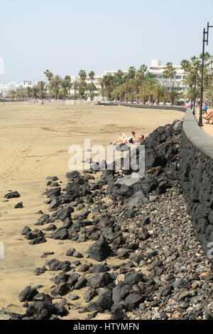 Matagorda Beach, Lanzarote, Kanarische Inseln Stockfoto