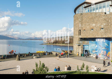 Loch Lomond Shores, Loch Lomond, Balloch, Scotland, UK Stockfoto