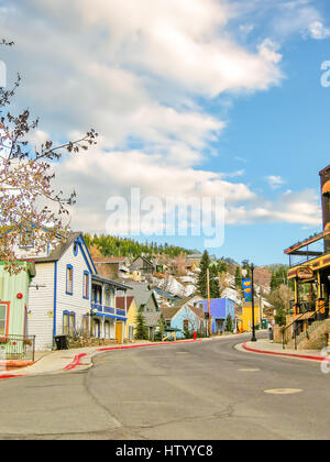 Main Street, Park City, Utah. Stockfoto