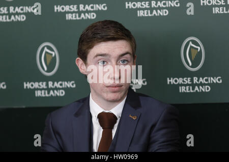 Cheltenham, Vereinigtes Königreich. 14. März 2017. Jockey Jack Kennedy im Portrait bei Cheltenham-Cheltenham-Rennbahn/Großbritannien.  Bildnachweis: Dpa picture Alliance/Alamy Live News Stockfoto