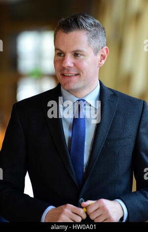 Edinburgh, Schottland, Vereinigtes Königreich. 15. März 2017. Derek Mackay, Schottisch-Schrank-Sekretärin für Finanzen und die Verfassung Credit: Ken Jack/Alamy Live-Nachrichten Stockfoto