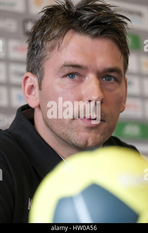 Hamburg, Deutschland. 15. März 2017. Die neuen deutschen nationalen Handball Trainer Christian Prokop bei einer Presseveranstaltung in Hamburg, Deutschland, 15. März 2017. Foto: Axel Heimken/Dpa/Alamy Live News Stockfoto