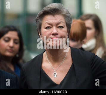 Berlin, Deutschland. 14. März 2017. Ylva Johansson, schwedischer Minister für Beschäftigung und Integration in Berlin, Deutschland, 14. März 2017. Foto: Soeren Stache/Dpa/Alamy Live News Stockfoto