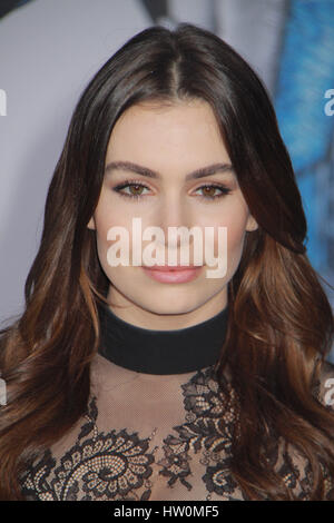 Los Angeles, USA. 22. März 2017. Sophie Simmons 22.03.2017 "Power Rangers" Premiere statt im Westwood Village Theater in Westwood, Kalifornien Foto: Cronos/Hollywood News Bildnachweis: Cronos/Alamy Live News Stockfoto