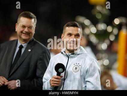 Dortmund, Deutschland. 22. März 2017. Fußball internationale Freundschaftsspiel Deutschland gegen ENGLAND am 22. März 2017 in Dortmund, Deutschland - Lukas PODOLSKI (GER) Credit: Norbert Schmidt/Alamy Live News Stockfoto