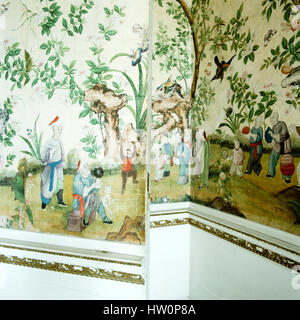 Wandbild an der Wand. Stockfoto