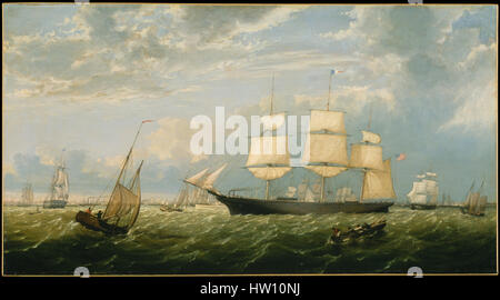 Der Golden State in New York Harbor von Fitz Henry Lane Stockfoto