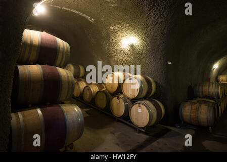 Eberle Weingut in Paso Robles, California bekannt für seine Wein Höhlen und Verkostungsraum. Stockfoto