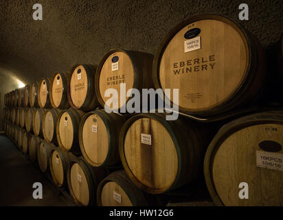 Eberle Weingut in Paso Robles, California bekannt für seine Wein Höhlen und Verkostungsraum. Stockfoto