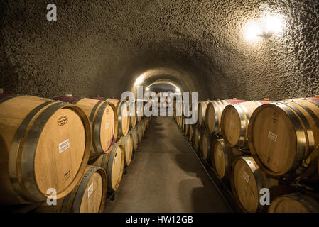 Eberle Weingut in Paso Robles, California bekannt für seine Wein Höhlen und Verkostungsraum. Stockfoto