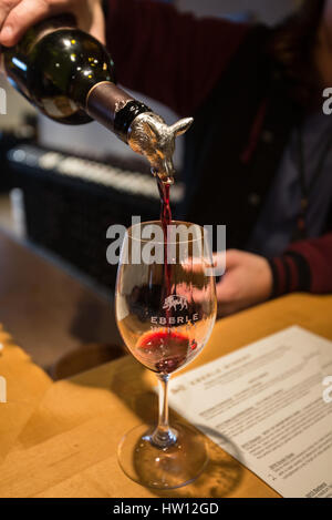 Eberle Weingut in Paso Robles, California bekannt für seine Wein Höhlen und Verkostungsraum. Stockfoto