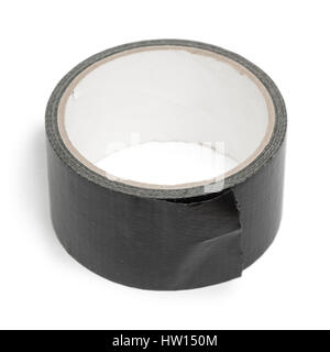 Schwarzes Isolierband auf weißem Hintergrund Stockfotografie - Alamy