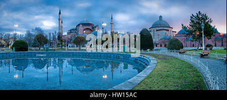 Ansicht der Hagia-Sophia-Moschee Stockfoto