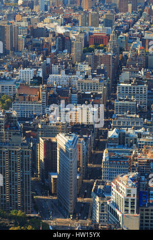 USA, New York, New York City, Manhattan, Empire State Building Observatory, Flatiron Building Stockfoto