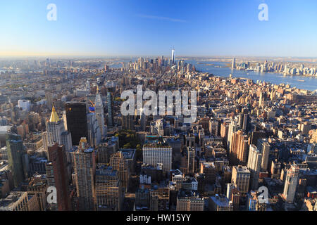 USA, New York, New York City, Manhattan, Empire State Building Observatory Stockfoto