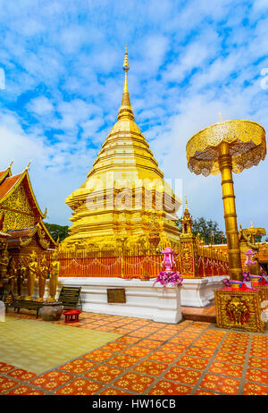 Wat Phra dieses Doi Suthep in Chiang Mai, Thailand Stockfoto