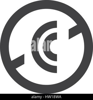 Kein Wifi Flughafen Symbol Vektor-design Stock Vektor