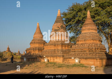 KHE-Min-Kha-Tempel in Bagan, Myanmar Stockfoto