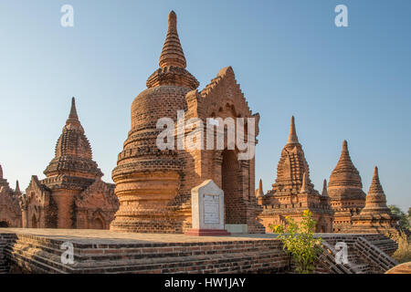 KHE-Min-Kha-Tempel in Bagan, Myanmar Stockfoto