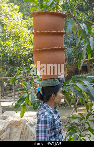 Die Terrakotta-Töpfe in Yandabo, Myanmar Stockfoto